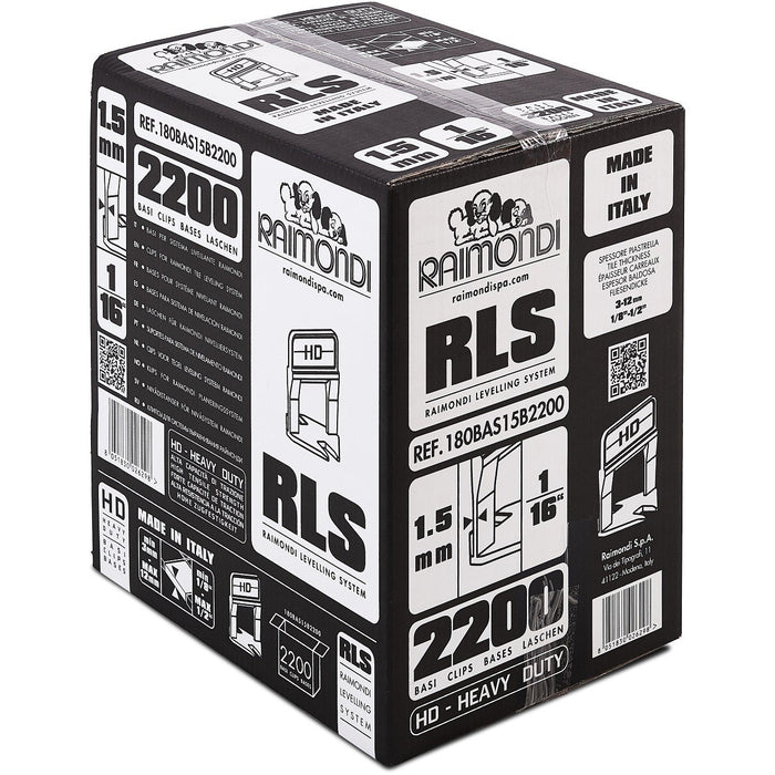 Raimondi - 2200 Basi HD per Fuga 1,5 mm e Piastrelle da 3 a 12 mm