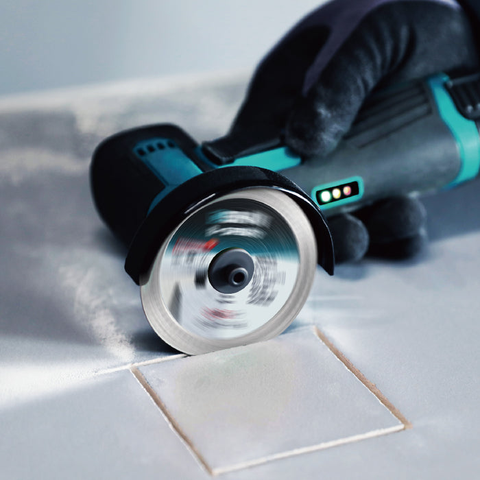 Bihui AGMN76 - Mini Smerigliatrice Angolare a Batteria - Disco Diamantato ø 76 mm