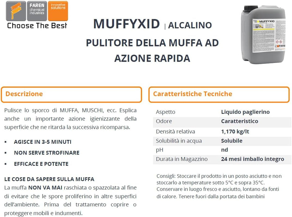 Faren Pro - Detergente Antimuffa Muffyxid ml.500