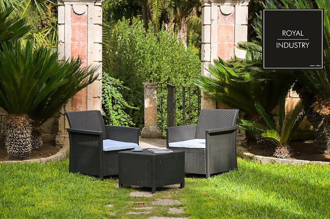 Salotto in resina antracite "Dolcefarniente Balcony"