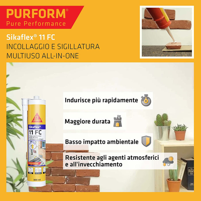 Sika Sikaflex 11 FC Black - Universal Elastic Adhesive