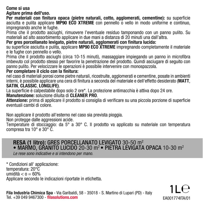 Fila MP90 Eco Xtreme – Protezione estrema idro-oleorepellente 1 litro