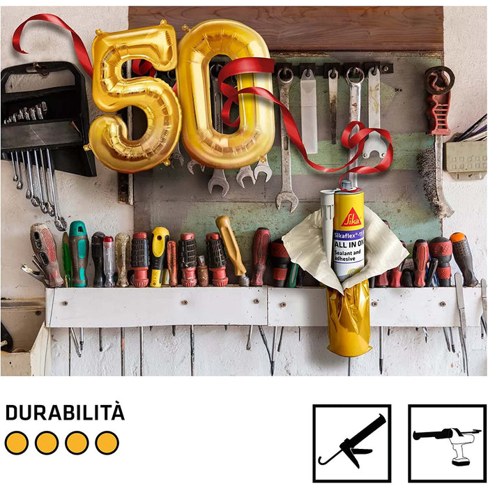 Sika - Sikaflex 11 FC Purform Grigio, Adesivo sigillante poliuretanico ml. 300 scatola da 12 pz.