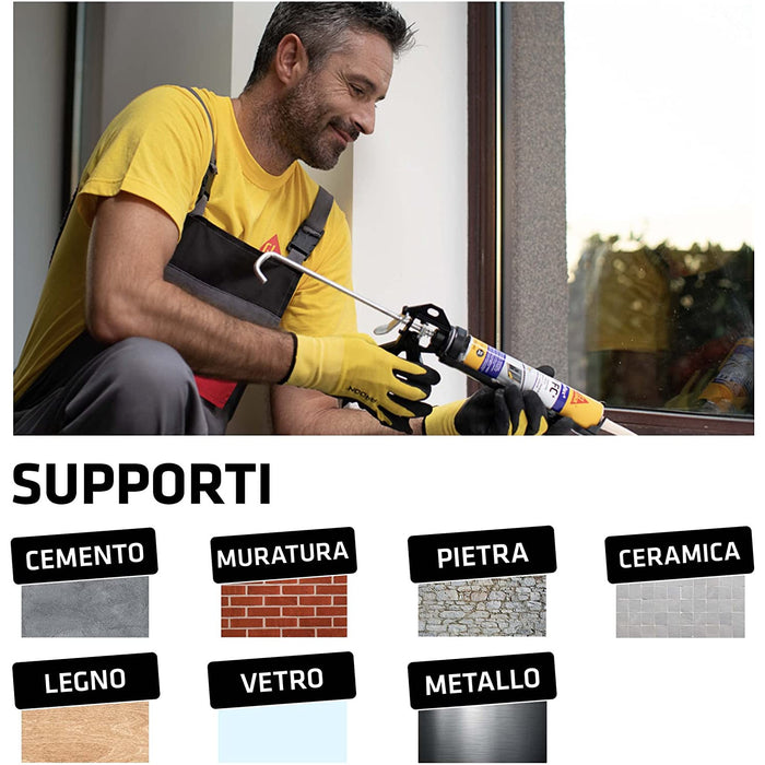 Sika - Sikaflex 11 FC Purform Grigio, Adesivo sigillante poliuretanico ml. 300