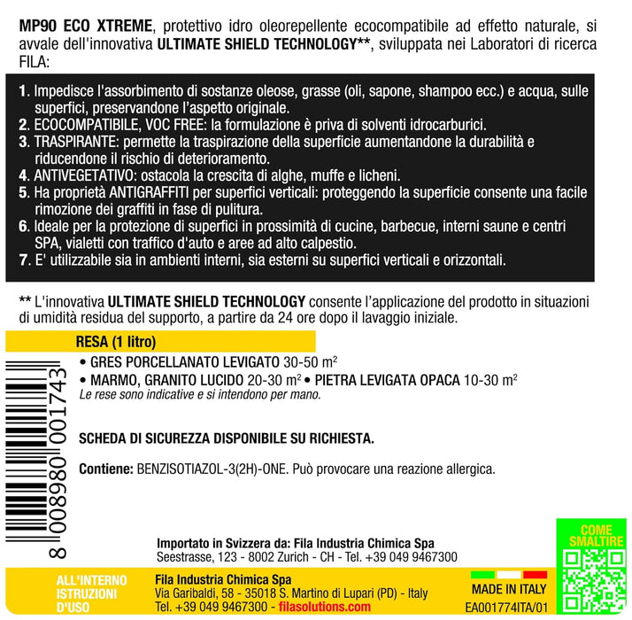 Fila MP90 Eco Xtreme – Protezione estrema idro-oleorepellente 1 litro