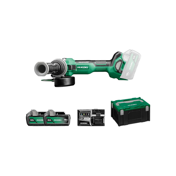 Hikoki - Smerigliatrice angolare a batteria G1813DAWQZ - Potenza e precisione