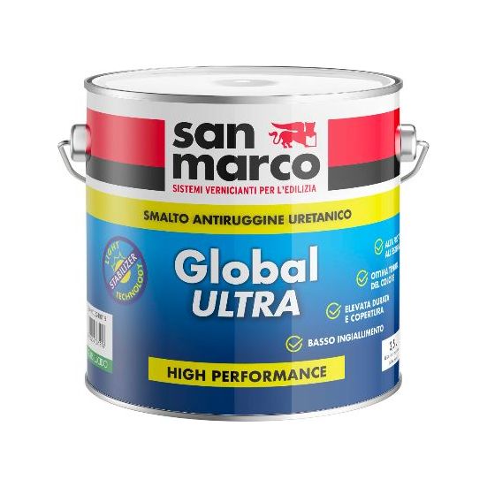 San Marco - Global Ultra GL 85 Lucido Lt 0,750 – Smalto antiruggine uretanico