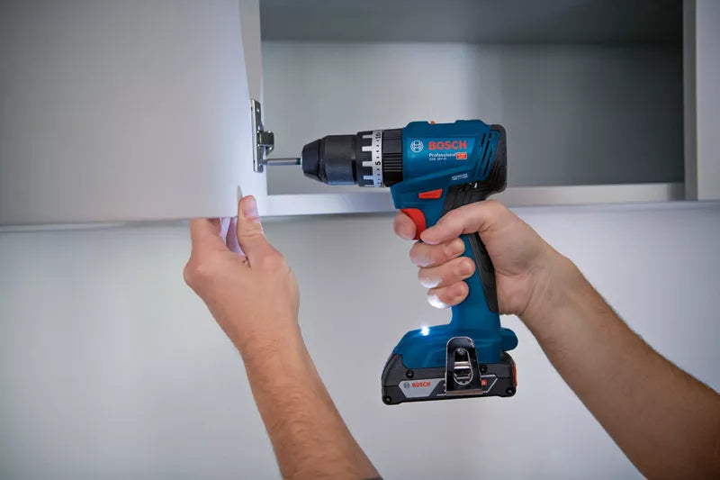 Bosch - trapano avvitatore GSB 18V-45 con percussione e 3 batterie incluse