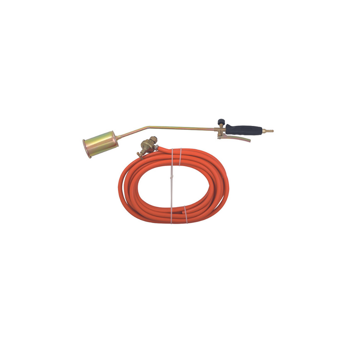 Maurer - Kit cannello a gas con leva e tubo gpl in gomma da 9,5 mt, con regolatore alta pressione