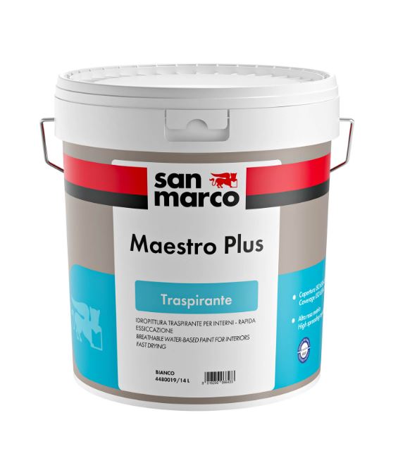 San Marco - Maestro Plus Idropittura traspirante supercoprente per interni