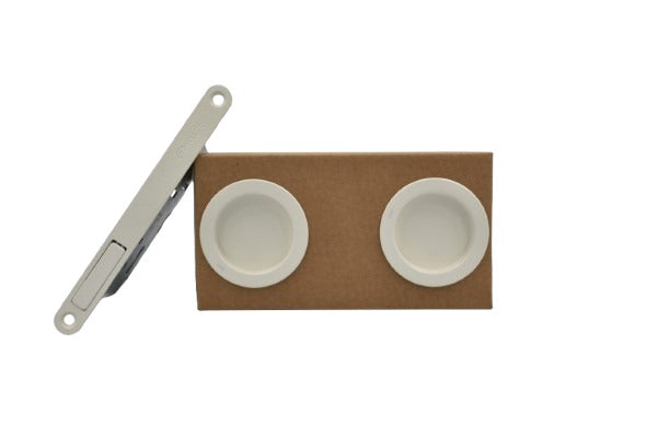 Eclisse - Kit di chiusura cieco mod. Cassiopea con levetta per ante scorrevoli in legno