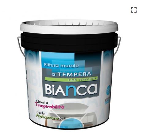 Pittura Bianca 4 lt extra traspirante, tempera per interni