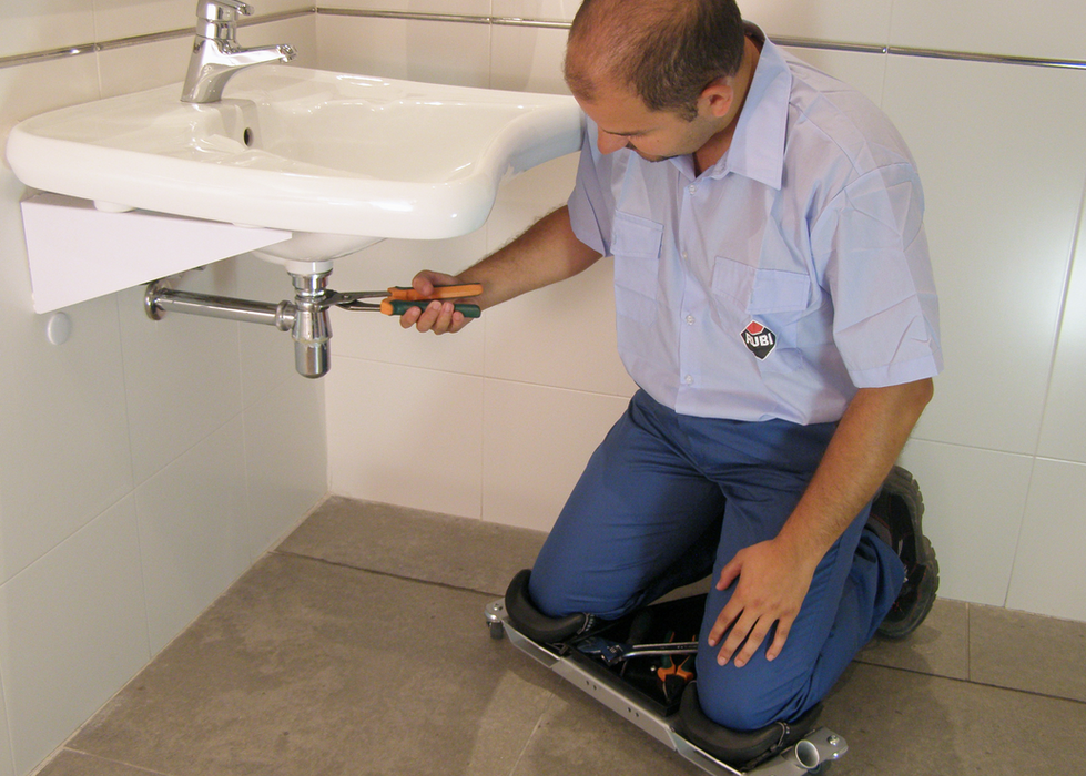 Rubi - Seduta ergonomica regolabile SR-1 con rotelle per lavori vari