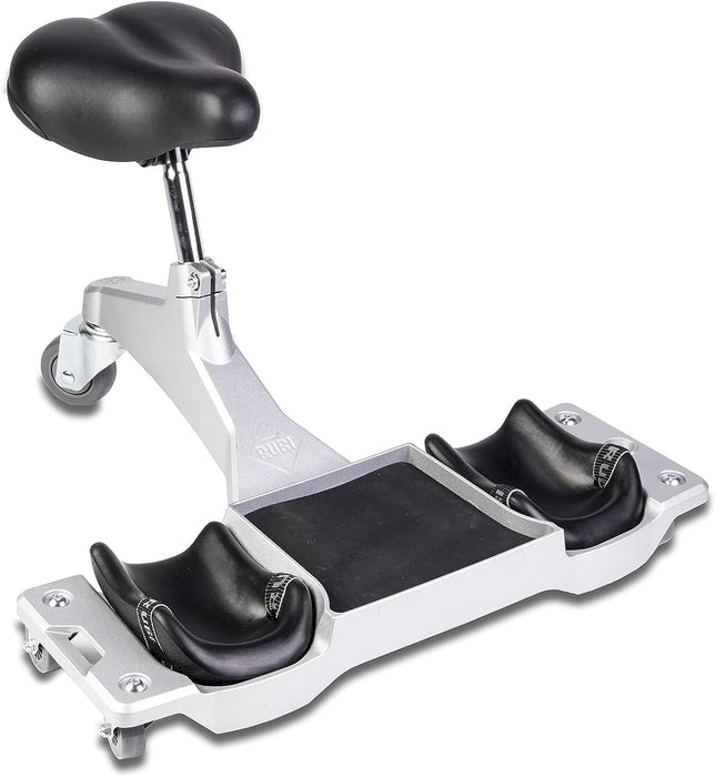 Rubi - Seduta ergonomica regolabile SR-1 con rotelle per lavori vari