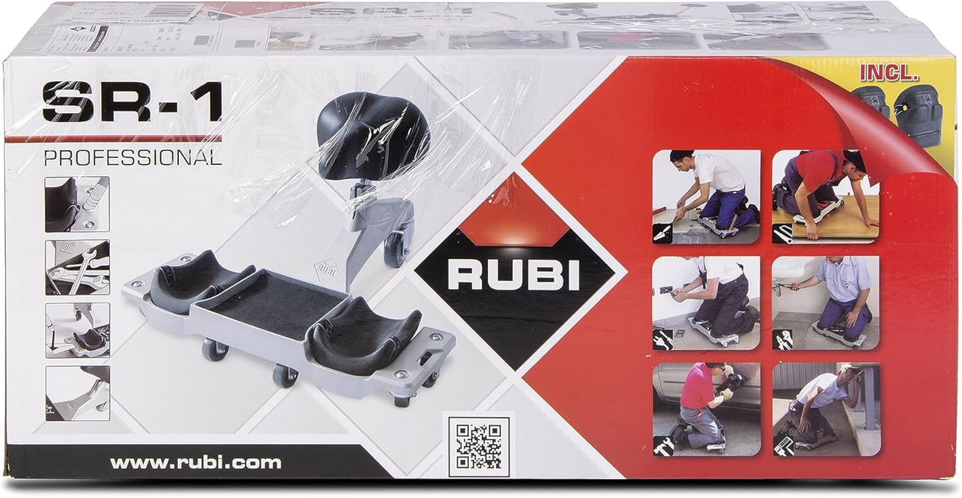 Rubi - Seduta ergonomica regolabile SR-1 con rotelle per lavori vari