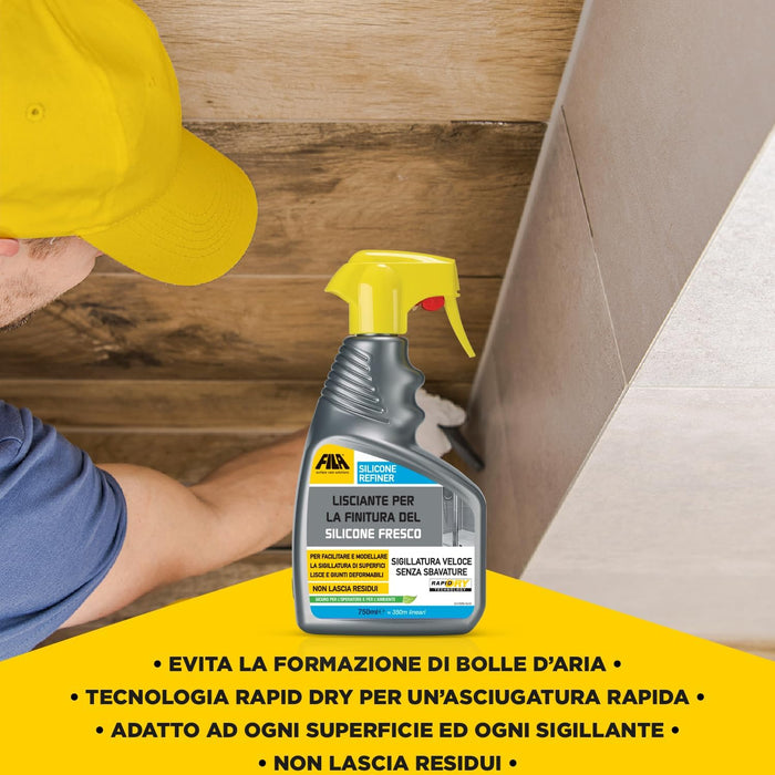 Fila - Silicone Refiner ml. 750 lisciante per la finitura del silicone fresco