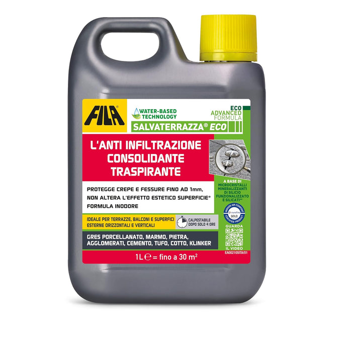 Fila - Salvaterrazza Eco, Impermeabilizzante trasparente consolidante traspirante