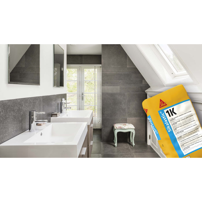 Sika - Sikalastic 1K Malta cementizia fibrorinforzata monocomponente per impermeabilizzazioni flessibili