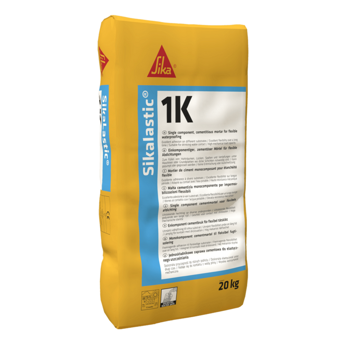 Sika - Sikalastic 1K Malta cementizia fibrorinforzata monocomponente per impermeabilizzazioni flessibili