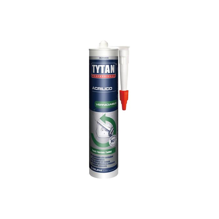 Tytan - Silicone acrilico bianco verniciabile Ml. 300 (24 PZ.)