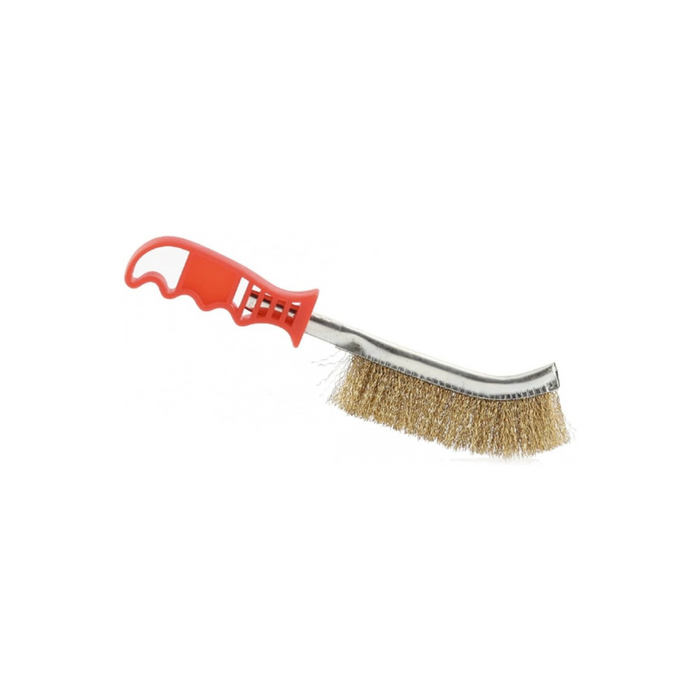 Maurer - Spazzola Acciaio Ottonato manico corto