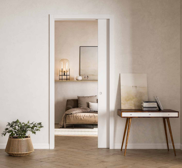 Eclisse - Controtelaio Unico intonaco 60/70/80/90/100x210 sp.125 per porta a scomparsa