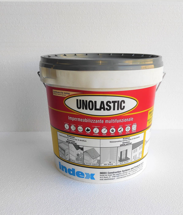Index - Unolastic Impermeabilizzante monocomponente grigio scuro 20 kg