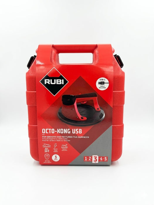 Rubi - Ventosa professionale a batteria d.220 OCTO-KONG USB
