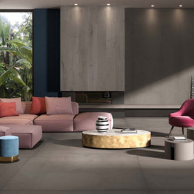 Abk - Pavimento/rivestimento gres porcellanato Crossroad Chalk Smoke 80x160 rettificato