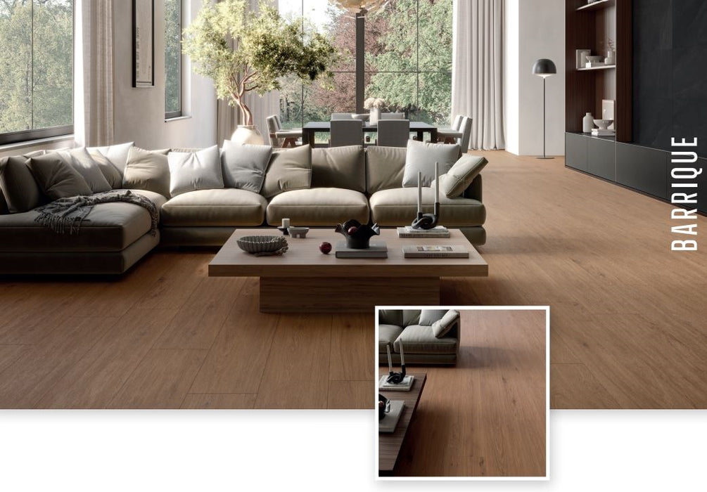 Gambini - Piastrella pavimento effetto legno Barrique Natural Cherry 30x120 rettificato