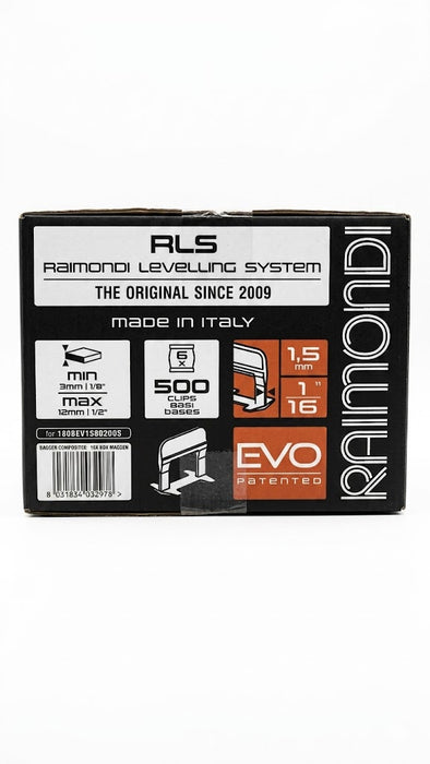 Raimondi - 2200 HD Bases for 1.5 mm joints and for tile thicknesses from 3 to 12 mm Leveling System RLS