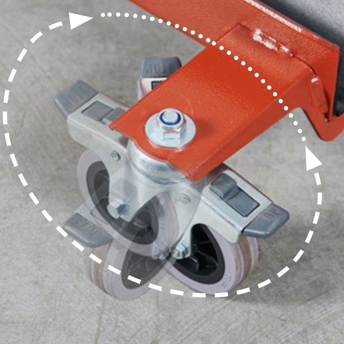 Carrello Tyrrel MKII Raimondi 4 ruote per trasporto di lastre e piastrelle