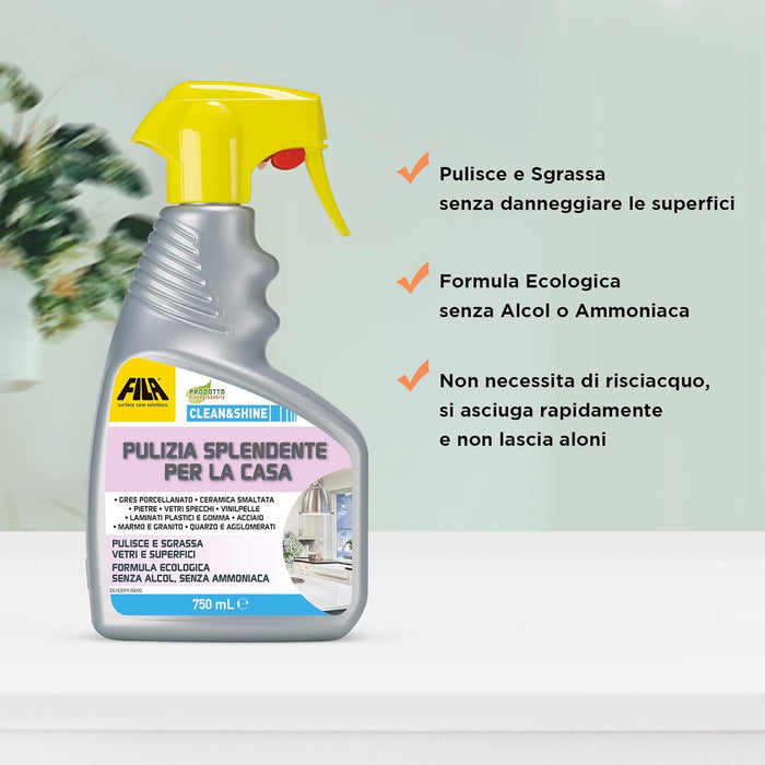 Fila - Clean&shine pulizia splendente per la casa ml. 750