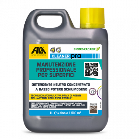Fila - Cleaner Pro detergente per la pulizia ordinaria di gres porcellanato