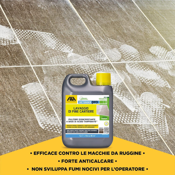 Fila - Deterdek Pro detergente per pulizia fine cantiere
