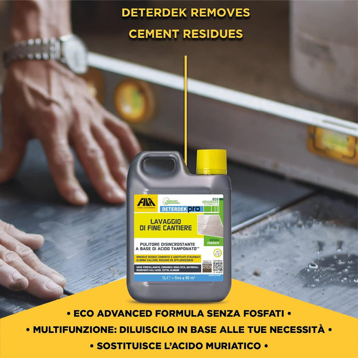 Fila - Deterdek Pro detergente per pulizia fine cantiere