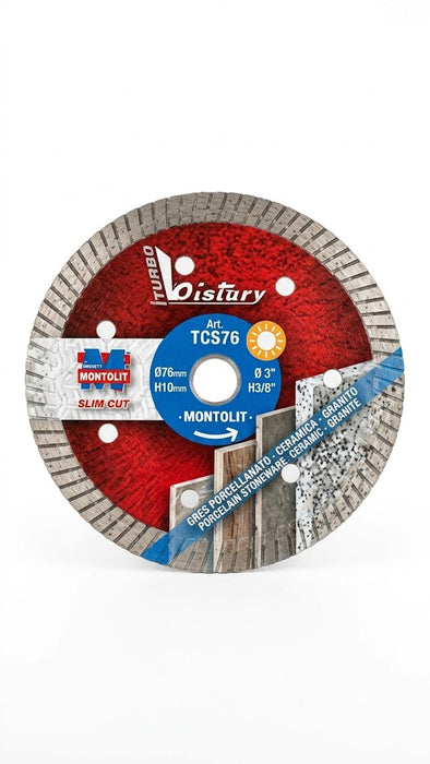 Montolit - Disco diamantato DISCO DIAMANTATO RINFORZATO - TURBO BISTOURY d. 76