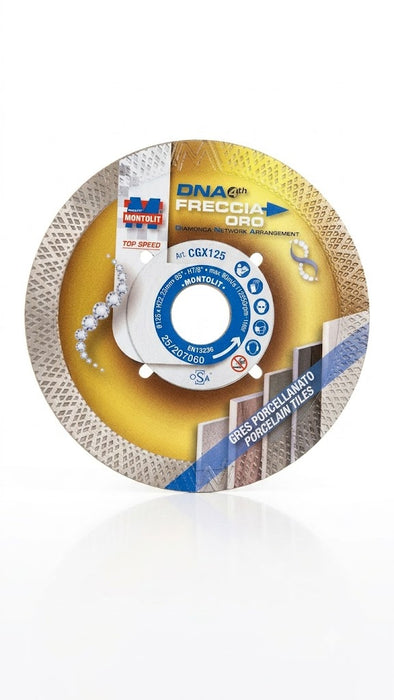 Montolit - Disco diamantato Freccia oro 125mm CGX125