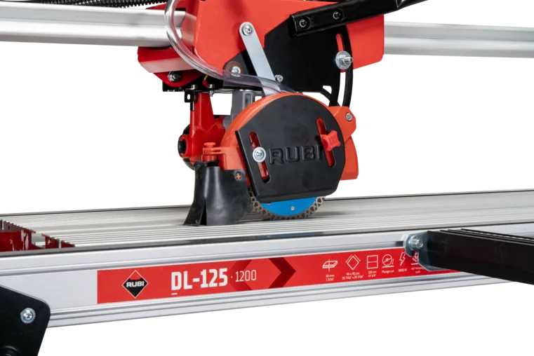 Rubi - Segatrice elettrica DL-125 a testa mobile, potente, leggera e trasportabile