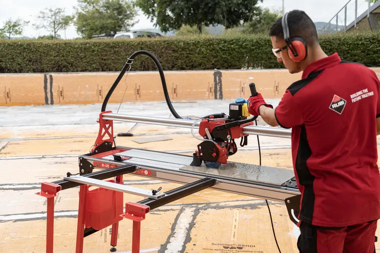Rubi - Segatrice elettrica DL-125 a testa mobile, potente, leggera e trasportabile