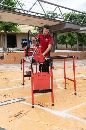 Rubi - Segatrice elettrica DL-125 a testa mobile, potente, leggera e trasportabile