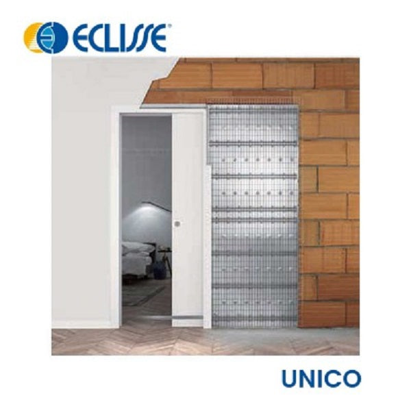 Eclisse - Controtelaio Unico intonaco 60/70/80/90/100x210 sp.125 per porta a scomparsa