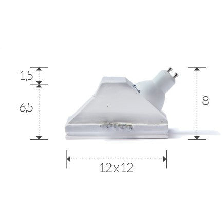 Faretti verniciabili in gesso inclinati 12x12