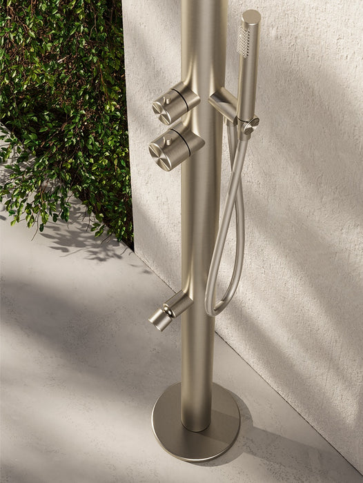 Colonna doccia da esterno in acciaio 316L mod. Fluvia