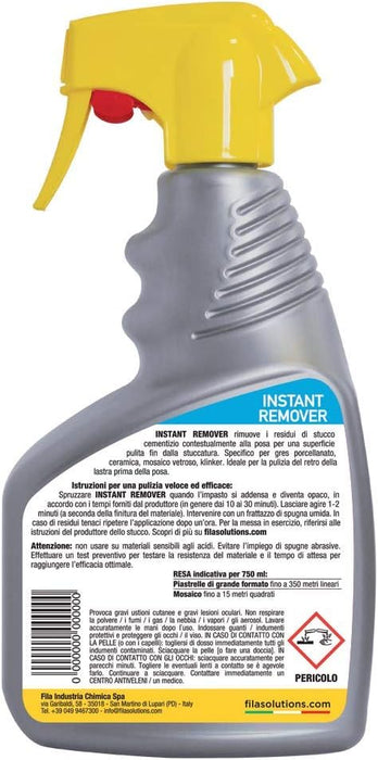 Fila - Instant Remover ml. 750 Pulitore istantaneo per stucco cementizio