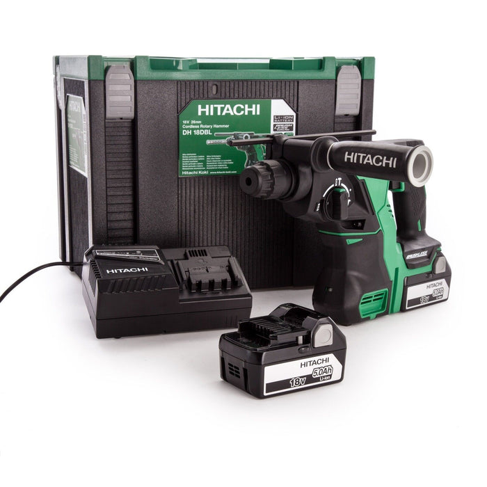 Hikoki - Martello tassellatore DH18DBL 18V 5Ah Brushless - Potenza e precisione