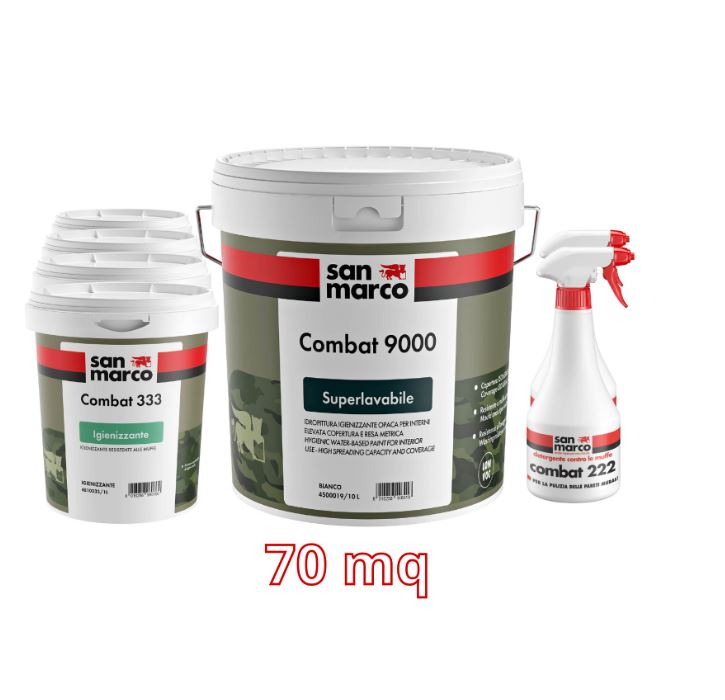 San Marco Kit antimuffa superlavabile per 70 mq bianco