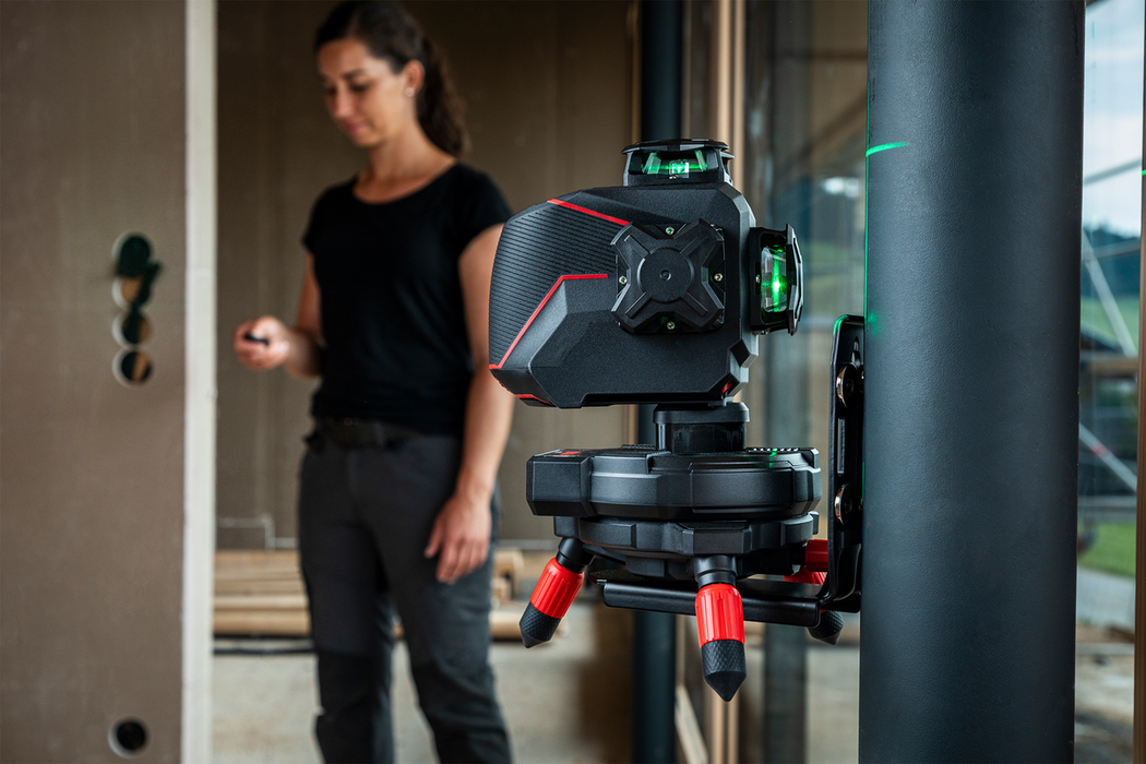 SOLA PLANO 3D GREEN RCB SET – Livello Laser 3×360° con Base Radio Comandata