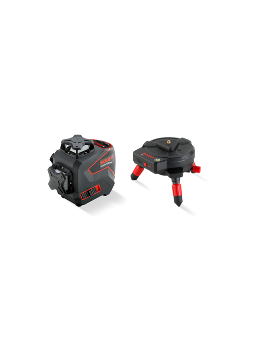 SOLA PLANO 3D GREEN RCB SET – Livello Laser 3×360° con Base Radio Comandata