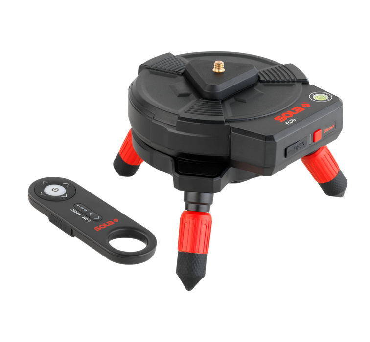 SOLA PLANO 3D GREEN RCB SET – Livello Laser 3×360° con Base Radio Comandata
